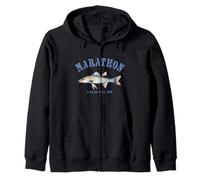 Marathon Florida Keys - Diseño de pesca Sudadera con Capucha