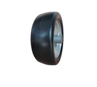 Marathon Neumático plano para cortacésped de 9 x 3.50-4 pulgadas en rueda, cubo centrado de 4 pulgadas, bujes de 3/4 pulgadas