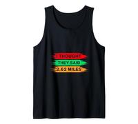 Marathon Runner I Thought They Said 2.62 Miles Running Camiseta sin Mangas