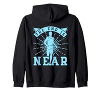 Marathon Runner The End Is Near Running Sudadera con Capucha