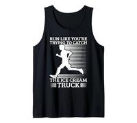 Marathon Runner Trying Catch Ice Cream Truck Running Camiseta sin Mangas