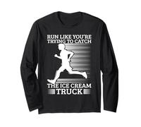 Marathon Runner Trying Catch Ice Cream Truck Running Manga Larga