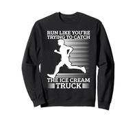Marathon Runner Trying Catch Ice Cream Truck Running Sudadera
