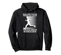 Marathon Runner Trying Catch Ice Cream Truck Running Sudadera con Capucha