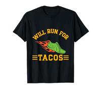 Marathon Runner Will Run For Tacos Running Camiseta