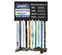 MARATHONBOARD Medalla colgante, titular de la medalla, exhibición de medallas, correr, incluye tiza y conjunto de montaje