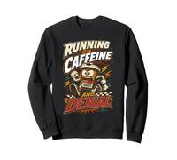Maratón Maratoniano Correr Running On Caffeine and Denial Sudadera