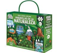MARAVILLAS DE LA NATURALEZA PUZLE 100 (Viaja, conoce, explora - Mini)