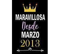 Maravilloso desde Marzo 2013: cuaderno cumpleaños, regalos de cumpleaños para niños, niñas, 8 años cumpleaños, "6x9" pulgadas, 120 paginas.