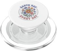 Maravilloso diseño Floral Retro del Día de la Tierra para Todos los días de los 70 PopSockets PopGrip para MagSafe