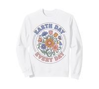 Maravilloso diseño Floral Retro del Día de la Tierra para Todos los días de los 70 Sudadera