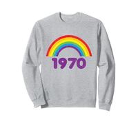 Maravilloso estilo retro de los 70, Rainbow Rough, vintage, 1970 Sudadera