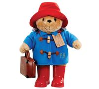 Maravilloso Oso Paddington Grande con Botas Abrigo Bordado y Maleta Grande