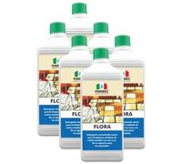 MARBEC FLORA 1LTX6UDS Detergente para suelos de terracota y materiales pétreos, ideal para la limpieza ordinaria de superficies tratadas y no tratadas. No daña el material.
