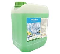 MARBEC PULIPIATTI 5LT Detergente para platos concentrado, desengrasante eficaz en agua fría, enjuague rápido, fragancia de limón.