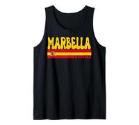 Marbella Ciudad España Vintage Estética Vacaciones de Verano Camiseta sin Mangas