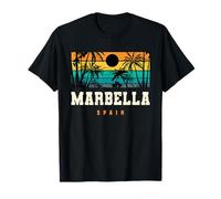 Marbella España Mediterráneo Andalucía Playa Puesta De Sol Diseño Camiseta