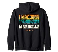 Marbella España Mediterráneo Andalucía Playa Puesta De Sol Diseño Sudadera con Capucha