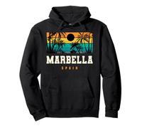 Marbella España Mediterráneo Andalucía Playa Puesta De Sol Diseño Sudadera con Capucha