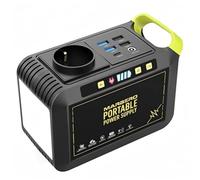 MARBERO Estación de energía portátil de 88 Wh, generador solar, batería con enchufe de 230 V CA, 120 W, almacenamiento de corriente móvil con linterna LED para camping, viajes, autocaravanas, hogar