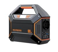 MARBERO Power Station 100W Banco de Energía 99Wh/27000mAh, Generador Portátil Estacion de Energia Portatil con Enchufe EU y Linterna SOS, Compacto para Camping, Emergencias Hogar, Viajes y Trabajo