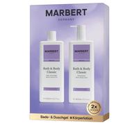Marbert Body Care Set clásico de baño y cuidado corporal (gel de ducha 400 ml + loción 400 ml)