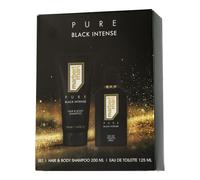 Marbert Man Pure Black Intense - Set con champú para cabello y cuerpo 125ml-2...
