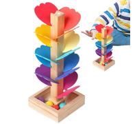 Marble Ball Run Learning Game - Juguetes de Madera con Árbol Musical Ferrocarril de mármol creando un árbol musical colorido haciendo la creatividad con diferentes Sonidos Colores