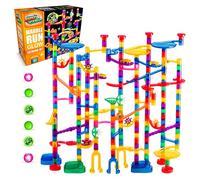Marble Genius Marble Glow Set de Carreras Que Brilla en la Oscuridad (300 pzas) Bloques de construcción CTIM, App de Instrucciones y Manual a Todo Color, Gran Regalo para niños, Set Extremo