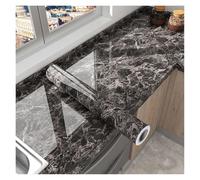 Marble Kitchen Oil-Proof Film Stove Waterproof Moisture-Proof Self-Adhesive Wallpaper Countertop Cabinet Renovation Tile Sticker(Color-06,55cm x 200cm)