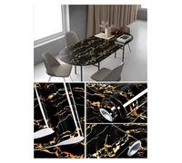 Marble Kitchen Oil-Proof Film Stove Waterproof Moisture-Proof Self-Adhesive Wallpaper Countertop Cabinet Renovation Tile Sticker(Color-01,40cm x 200cm)