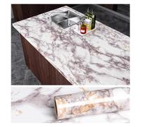 Marble Kitchen Oil-Proof Film Stove Waterproof Moisture-Proof Self-Adhesive Wallpaper Countertop Cabinet Renovation Tile Sticker(Color-10,55cm x 200cm)