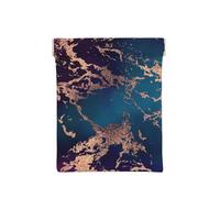 Marble Luxe Decor Morado Oscuro y Verde Azulado con Dorado, Squeeze Top Wallet Bolsa de Almacenamiento para Mujer Monedero pequeño Bolsa de Cambio
