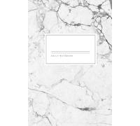 Marble Muse: Daily Notebook - Minimalist White Marble Journal, 6 x 9 in, 100 Pages, Lined, Aesthetic Writing Journal for School, Work, or Personal Use