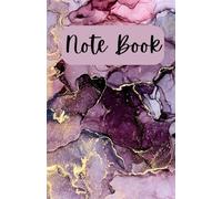 Marble note book: purple and gold (Marble note books)