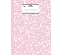 Marble Notebook A4: Pastel Pink College Ruled Journal: 1 (Pastel Stationery Notebooks A4)
