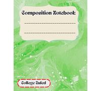 Marble Notebooks College Ruled: Professional and Academic Writing Companion | 120 Pages | 7.5 x 9.25 | School Supplies