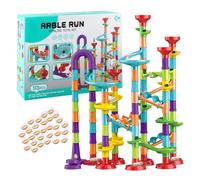 Marble Run - 113 PCS Building Sets | Super-Fun Marble Race Track, Solid Construction Toy For Kid Age 3-8, Easy To Assemble Learning-Educational Block Game, Creative Birthday Gift