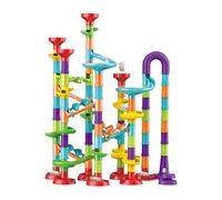 Marble Run - Juego de 113 juguetes de construcción y construcción súper divertidos para niños de 3 a 8 años, pista de carreras de mármol sólido, juego de bloques de aprendizaje y educativo fácil