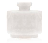 MARBLOUS KRAFTS Elegante dispensador de azúcar de mármol de 3.5 onzas, recipiente de sal y decoración de mármol, decoración de cocina de 3 x 3 pulgadas, dispensador de sal y pimienta (blanco)