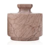 MARBLOUS KRAFTS Elegante dispensador de azúcar de mármol de 3 x 3 pulgadas, recipiente de sal individual con tapa (Marinara), MK-SCS-01