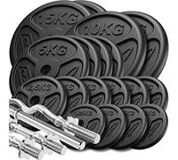 Marbo Sport Conjunto de pesas reforzadas y pesas delgadas 113 kg
