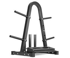 Marbo Sport MH-S007 2.0. - Soporte múltiple para discos de pesas, mancuernas y barras, color negro, capacidad de carga máx. de 300 kg