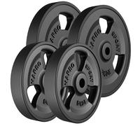 Marbo Sport Tri-Grip juego de placas de peso fundidas de goma 60kg 2x20kg+2x10kg