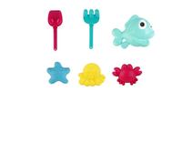 Marbueno Conjunto Cubo con Accesorios 6 Piezas Color Surtido 19x16 cm Playa MARBUENO SUMMER 10554