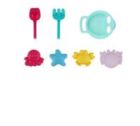 Marbueno Conjunto Cubo con Accesorios 6 Piezas Color Surtido 19x16 cm Playa MARBUENO SUMMER 10555