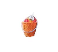 Marbueno Conjunto Cubo de Playa con Accesorios Color Naranja 19x15 cm MARBUENO SUMMER 10327N
