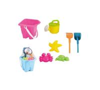 Marbueno Conjunto Cubo de Playa con Accesorios Color Rosa 26x16 cm Playa MARBUENO SUMMER 10324RS