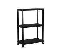 Marbueno Estanteria 3 Baldas Plastico Negro 61x31x91 cm Jardin 10536
