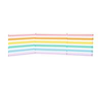 Marbueno Paraviento 4 Palos Acero Multicolor 360X80 Playa